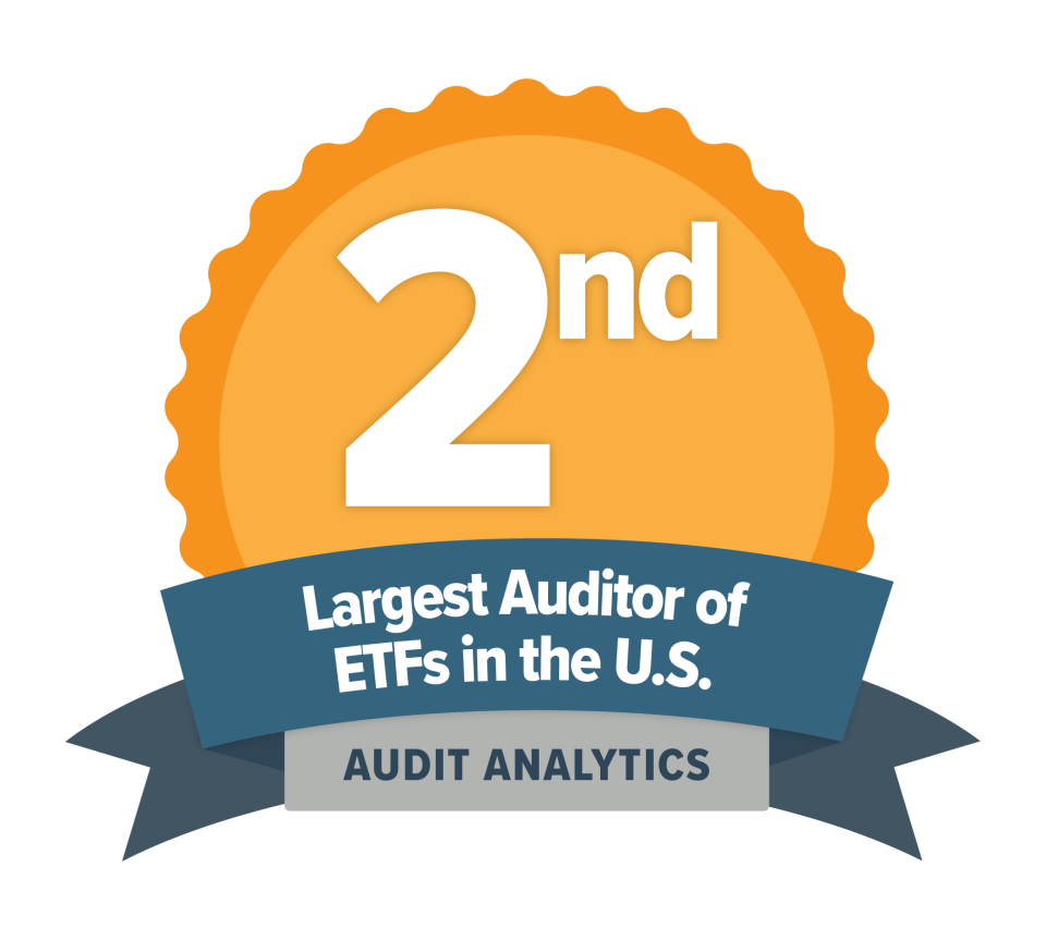 2nd Largest Auditor of ETFs